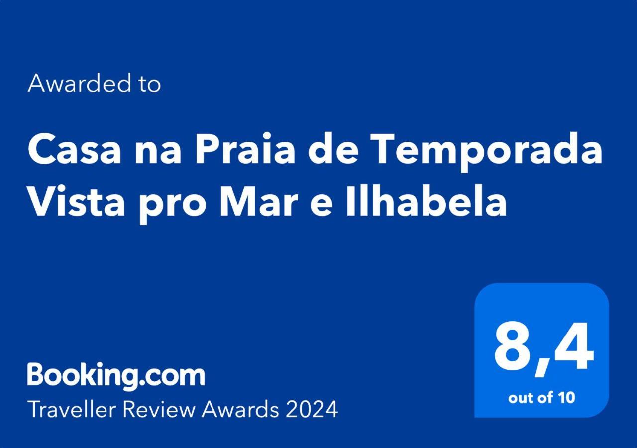 Casa Na Praia Litoral Norte Com Vista Para O Mar Perto Do Centro Sao Sebastiao  Exterior foto